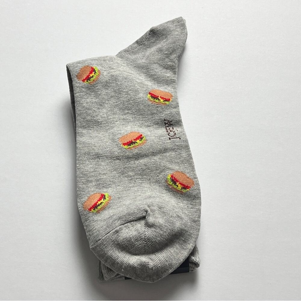 J.Crew   Theme Graphic Logo Sandwich  Design crew Style  Socks NWT